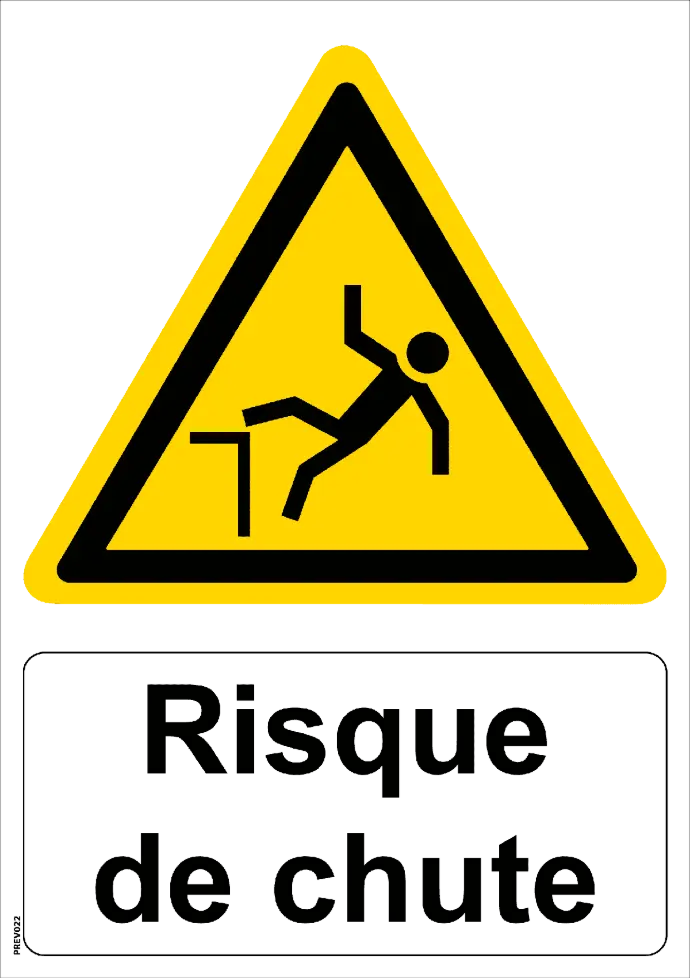 signalétique obligatoire icpe risque de chute